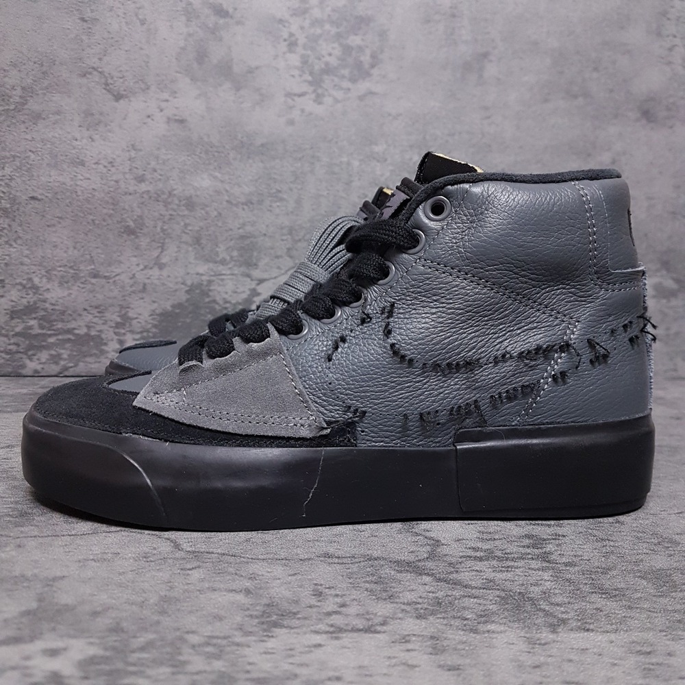 NIKE SB Zoom Blazer Mid Edge L‎ Shoes Mens Size 4 Womens 5.5 Iron Grey Black